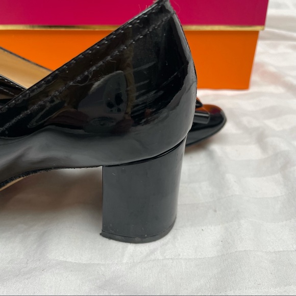Patent Leather Kate Spade Dijon Pumps w Leather Bow - Picture 3 of 15